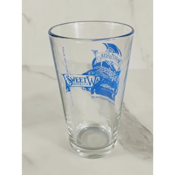 Sweetwater Brewing Company Pint Beer Clear Glass 16oz Drinkware 5 1/2" x2 - Picture 4 of 14